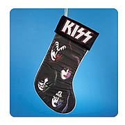 KISS 19-Inch Band Member Faces with Black Cuff Stocking